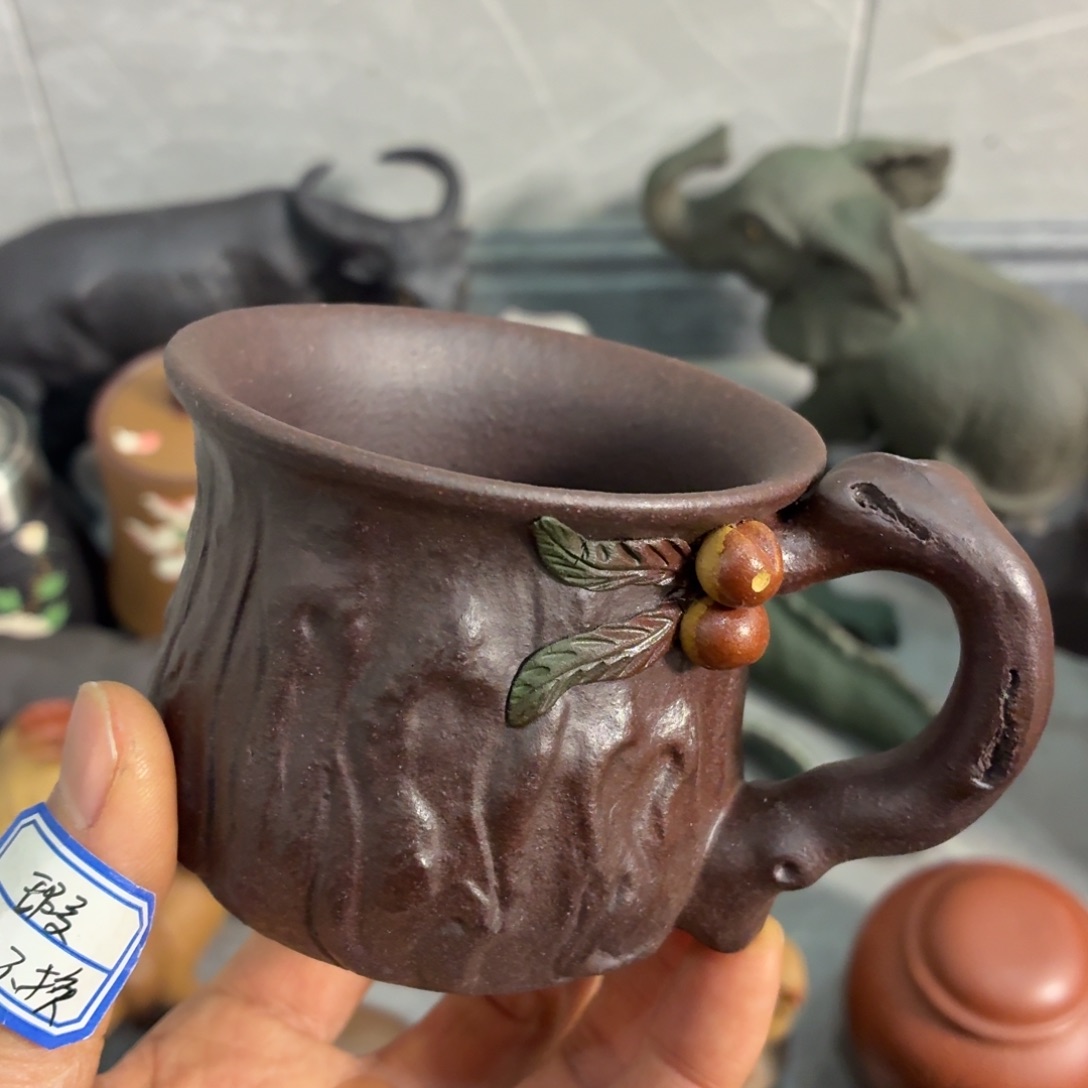 紫砂茶杯瑕疵不退不换介意勿拍