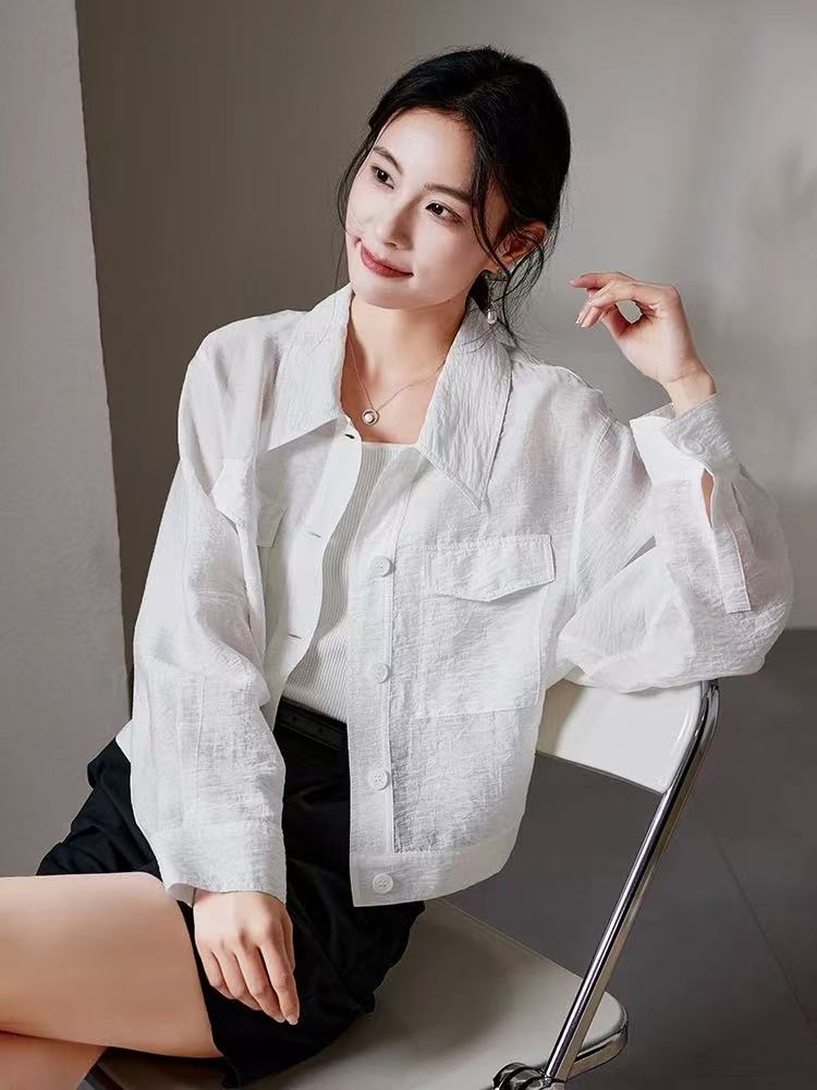 12203#休闲时尚长袖百搭衬衫上衣【A9-1】