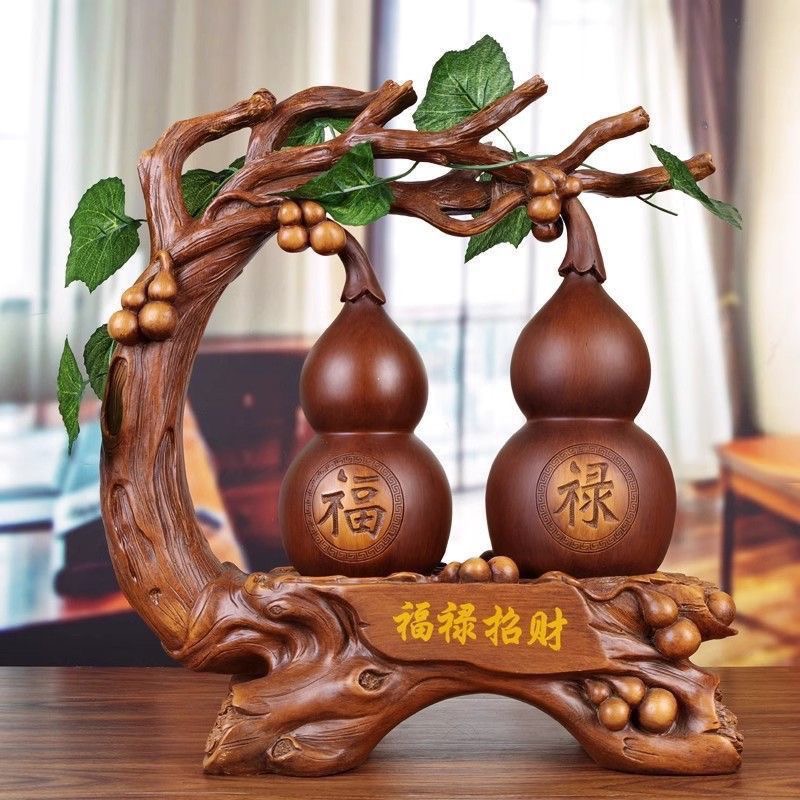 葫芦家用入户门玄关酒柜电视柜办公室客厅葫芦摆件酒柜装饰品摆件