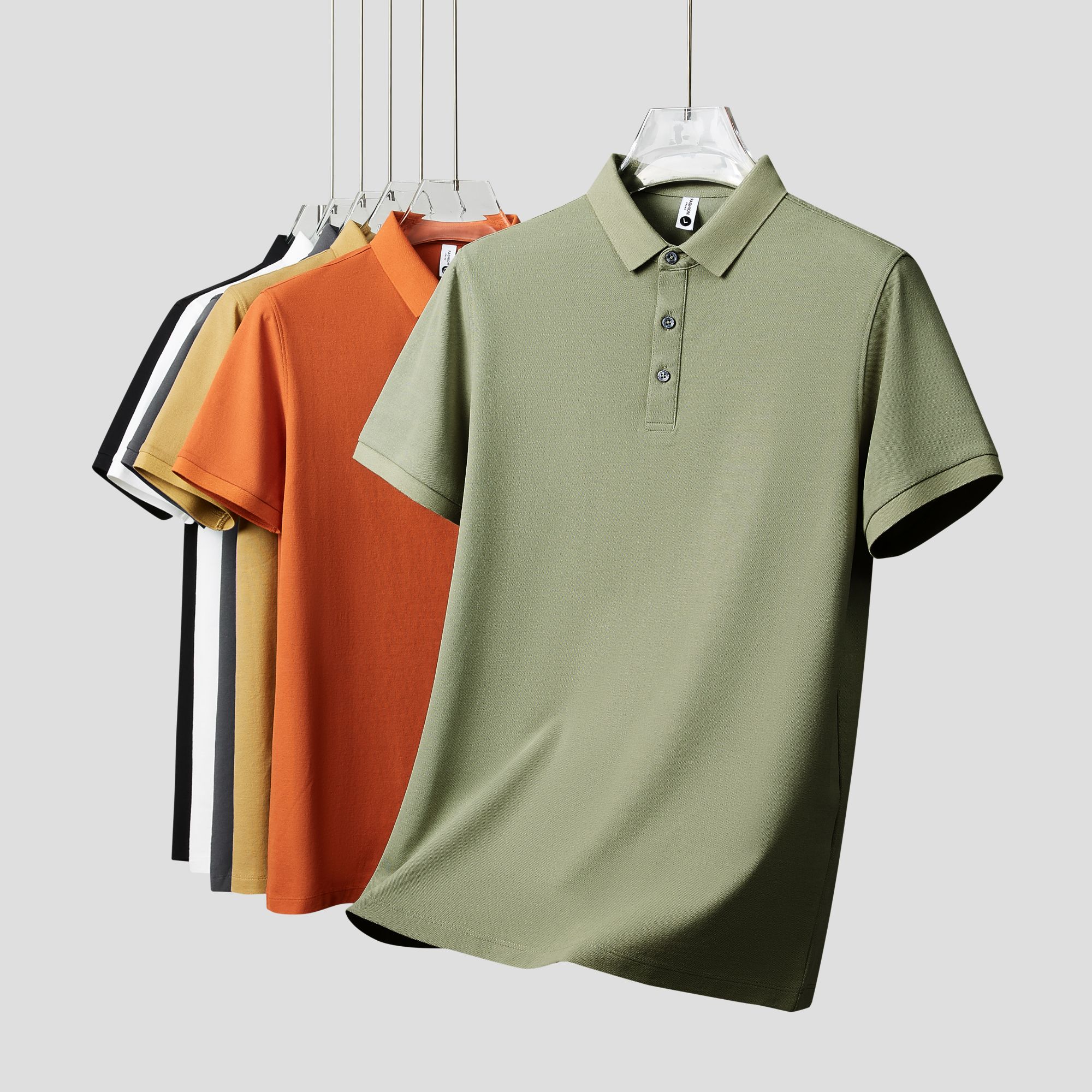 【吉谱-剪标】【1-199直播链接】品牌polo衫夏季男士高端商务翻领