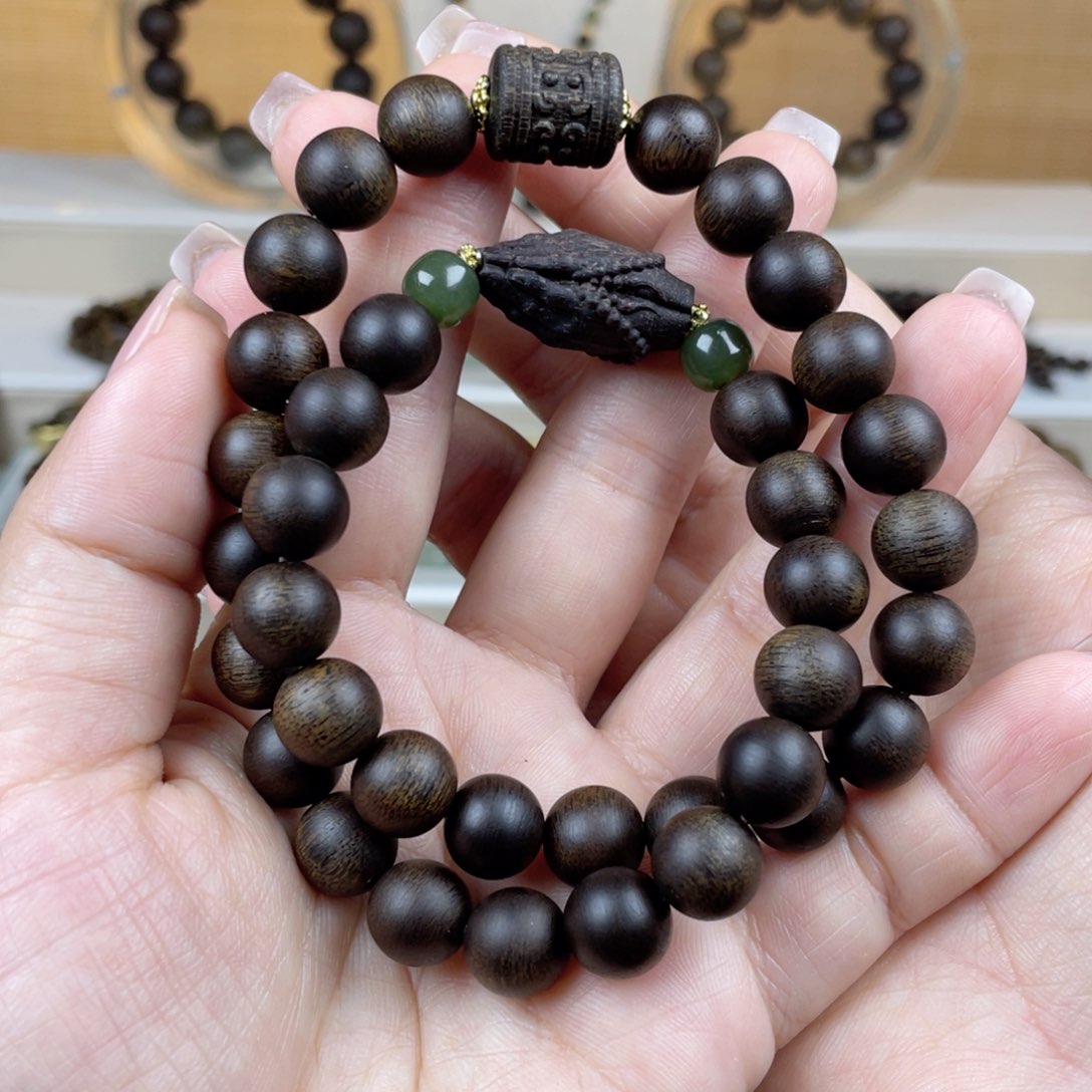 沉香手串居*越南芽庄白棋楠