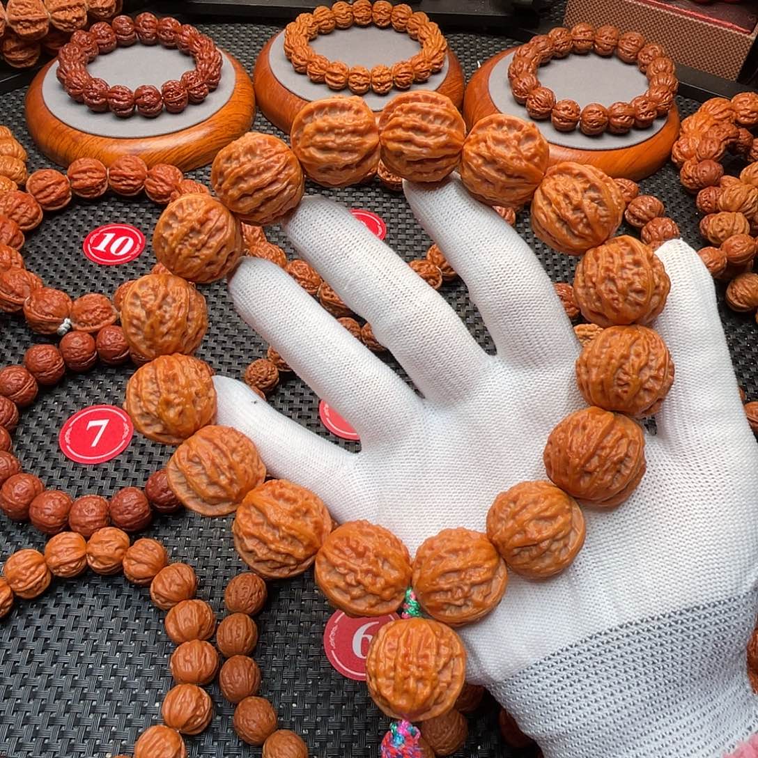 文玩核桃手串粗筋西瓜