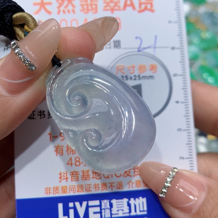 翡翠颈饰未镶嵌如意