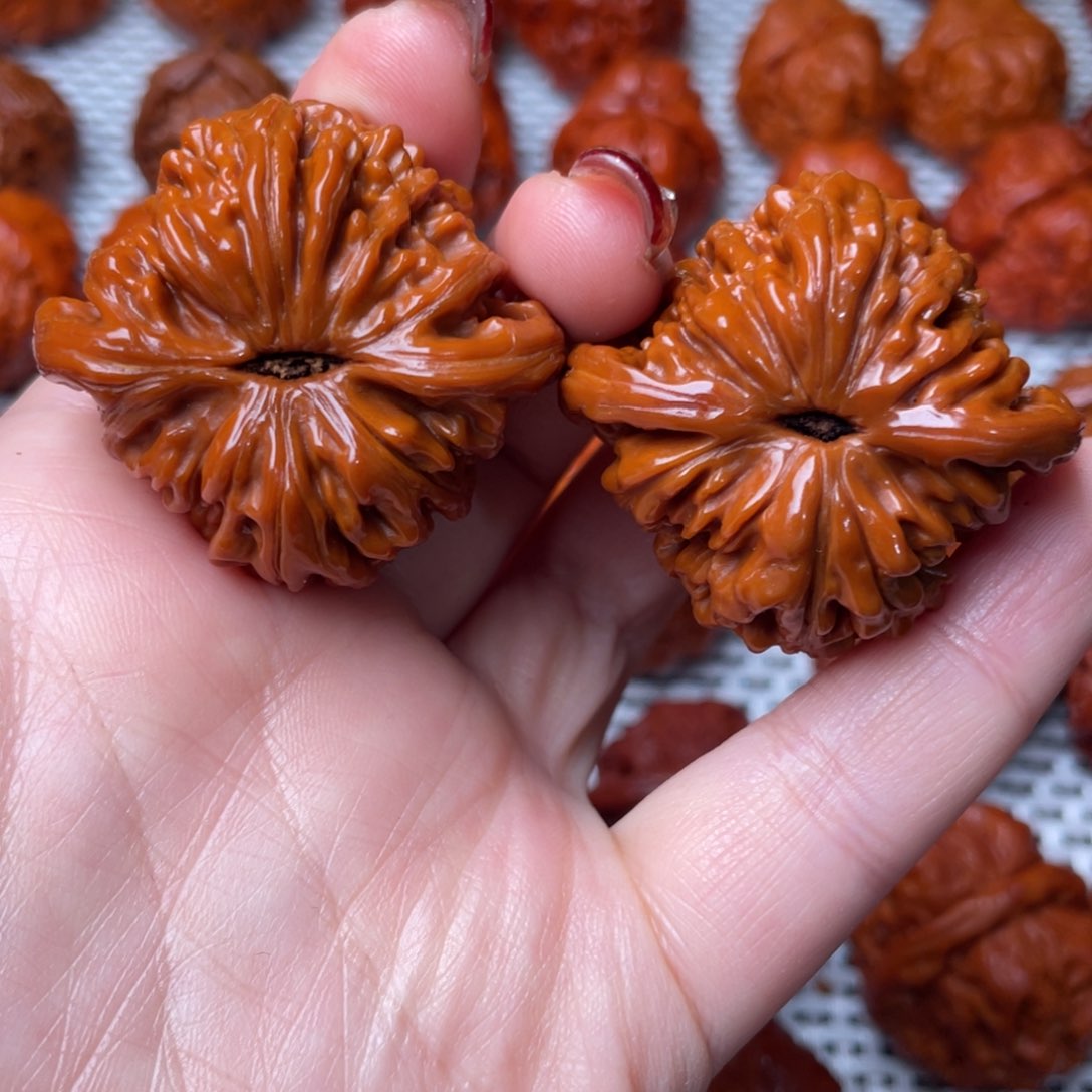 桃核吊坠文玩核桃 手把件 四座楼 41