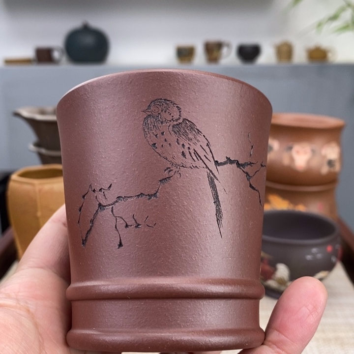紫砂茶杯宜兴紫砂主人杯