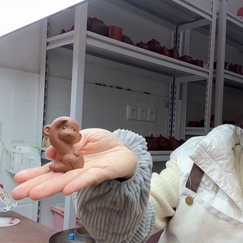 紫砂小猴子茶宠茶宠