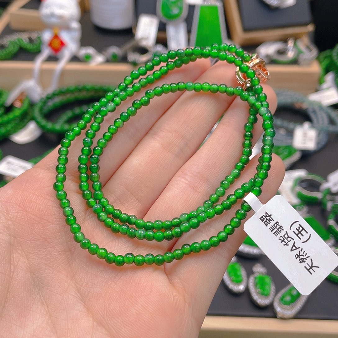翡翠颈饰未镶嵌紫*兒项链卡3
