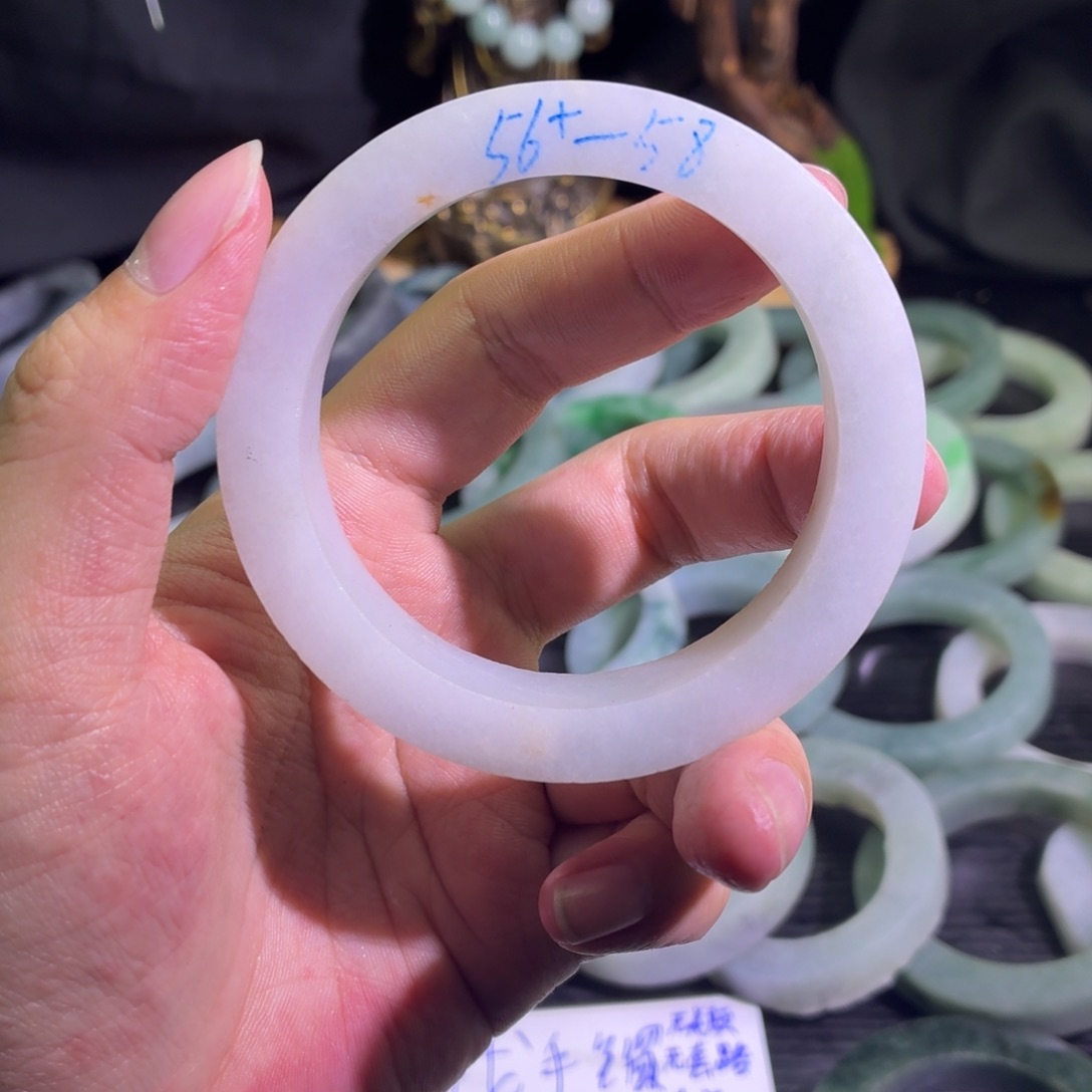 定制翡翠未镶嵌天然纹理随机，追求完美者慎拍