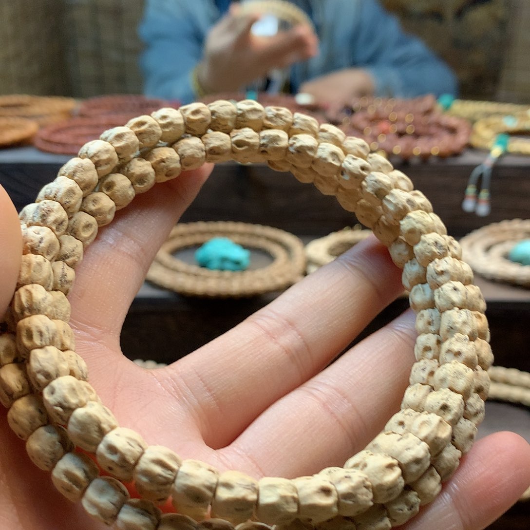 柏香籽/百香籽吊坠粉皮深坑鬼