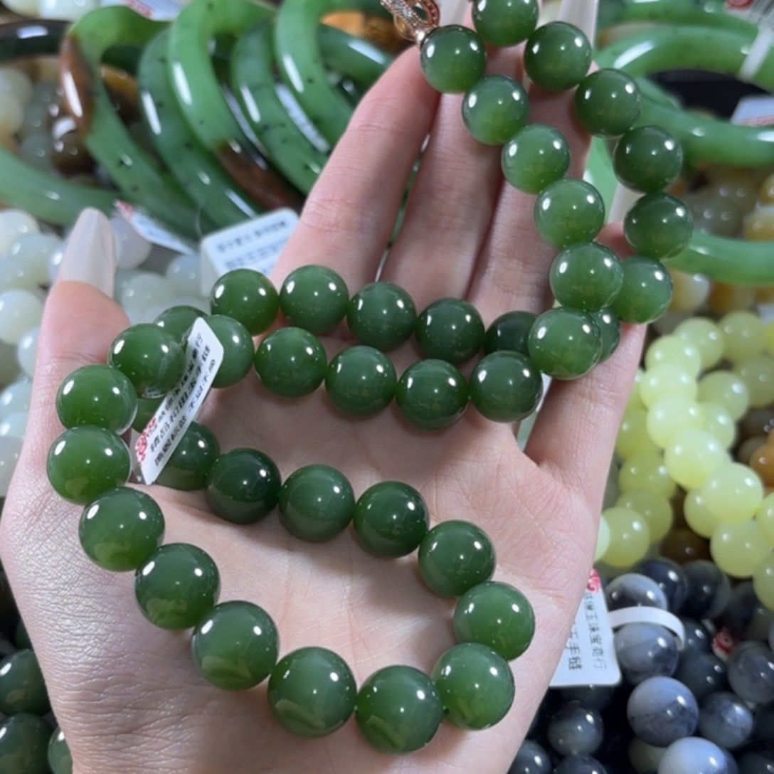 和田玉未镶嵌手链