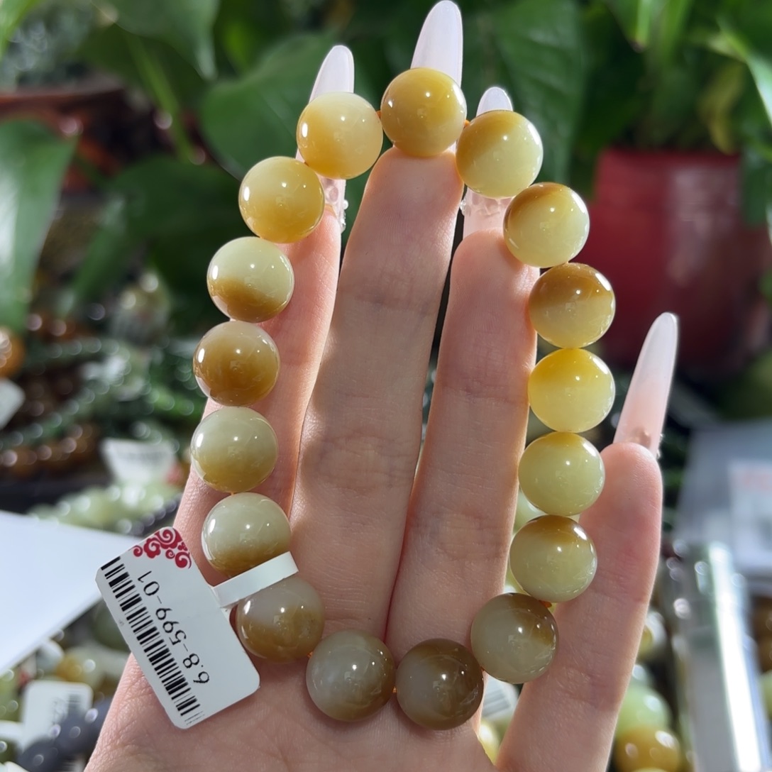 月***儿手链未镶嵌和田玉拍十发一