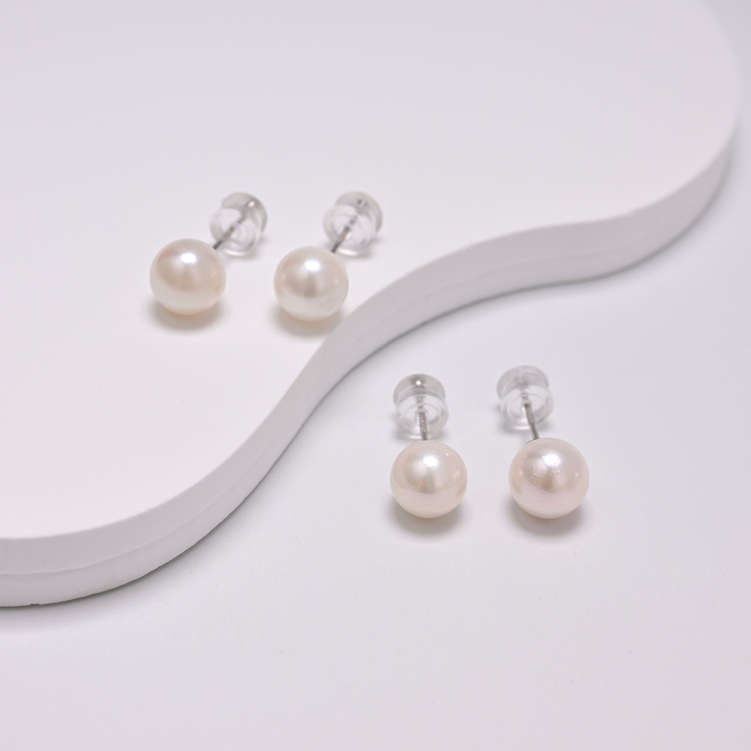 【云上好物】19 DS18731-S925银海水珍珠耳钉6.5mm多样性发一件（JG）