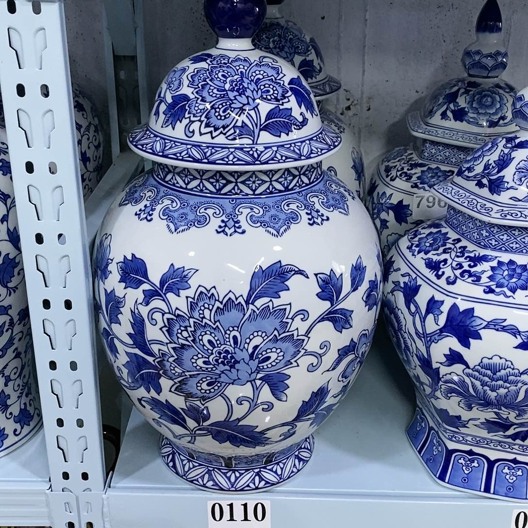 【闪购商品】摆件聆*出口瓷器器将军罐…………………………