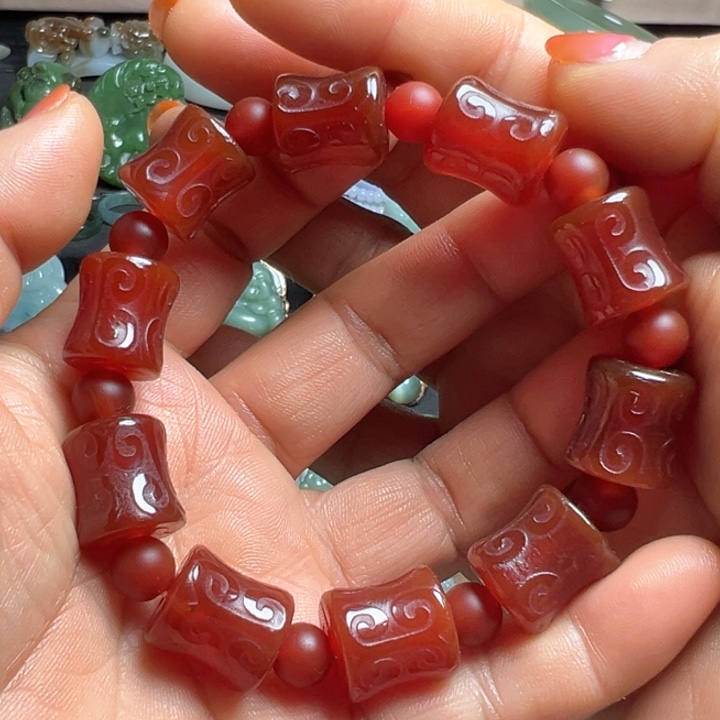 玛瑙/玉髓手链未镶嵌