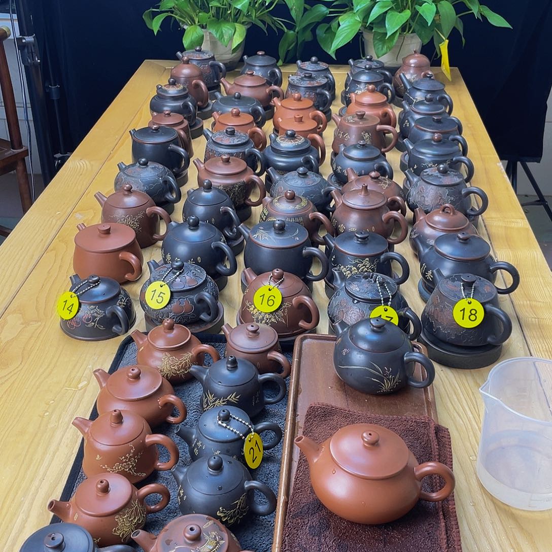 未***知泥塑一壶三杯无礼盒