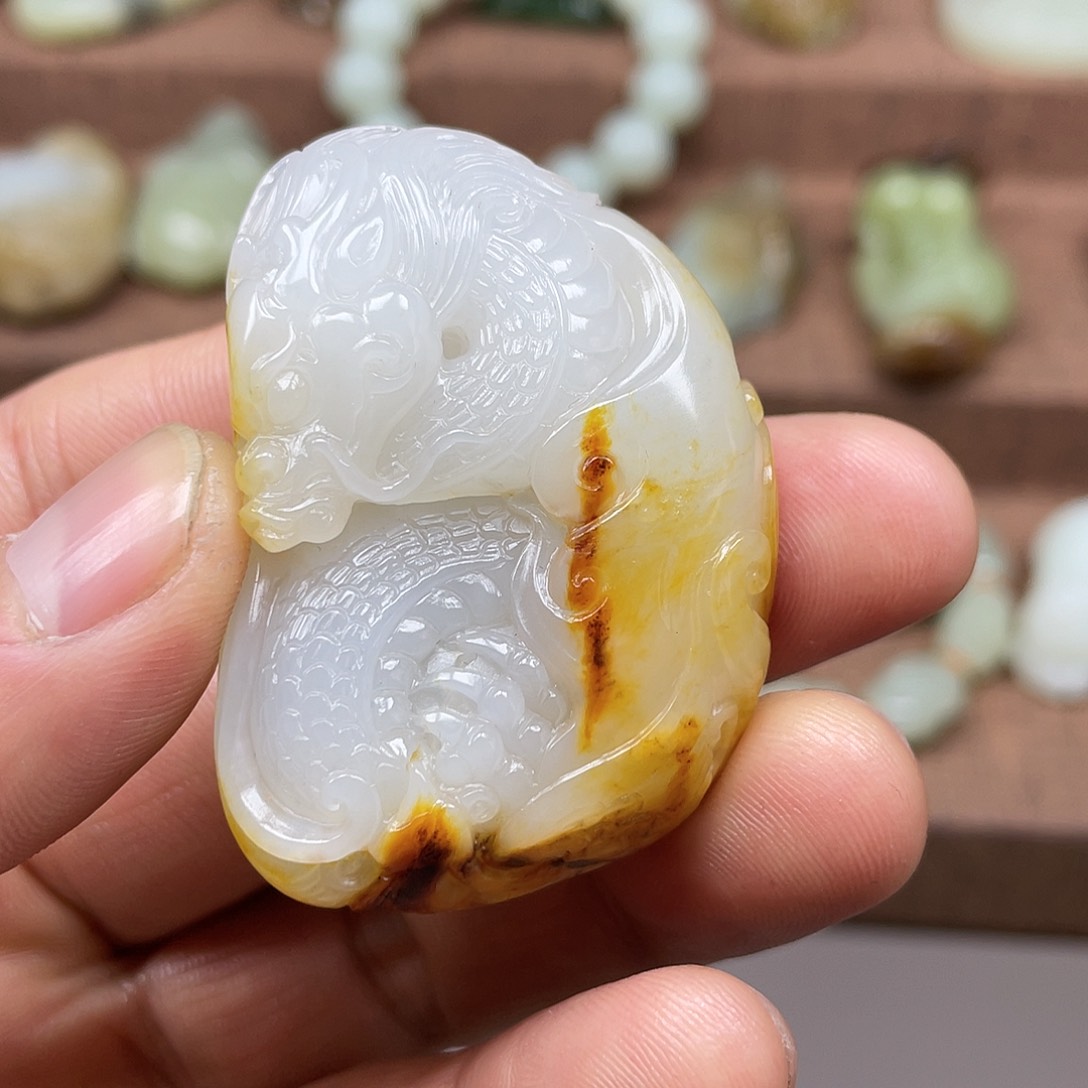 和田玉挂件未镶嵌大***#