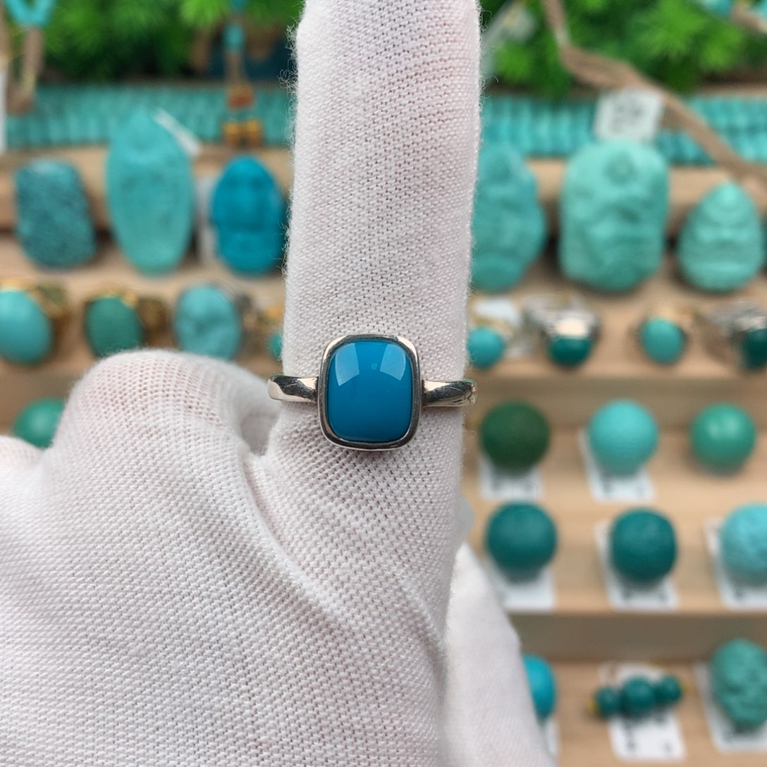 绿松石配饰银S925镶嵌