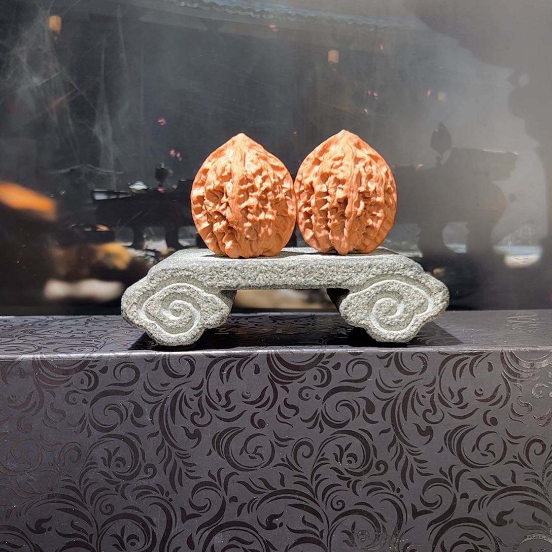 桃核把件野生红野鸡心011901