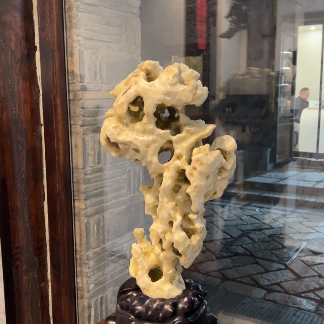 木太湖石摆件底座