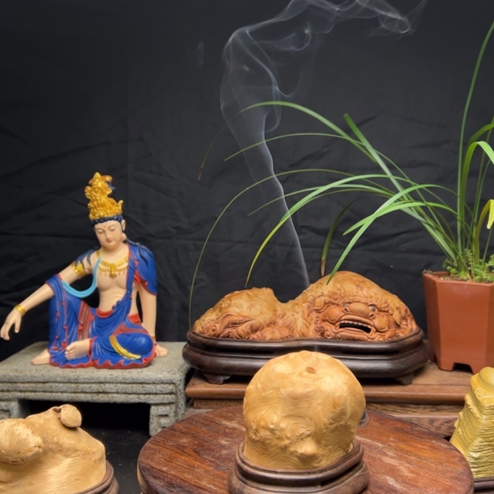 荔枝木荔枝木香炉摆件