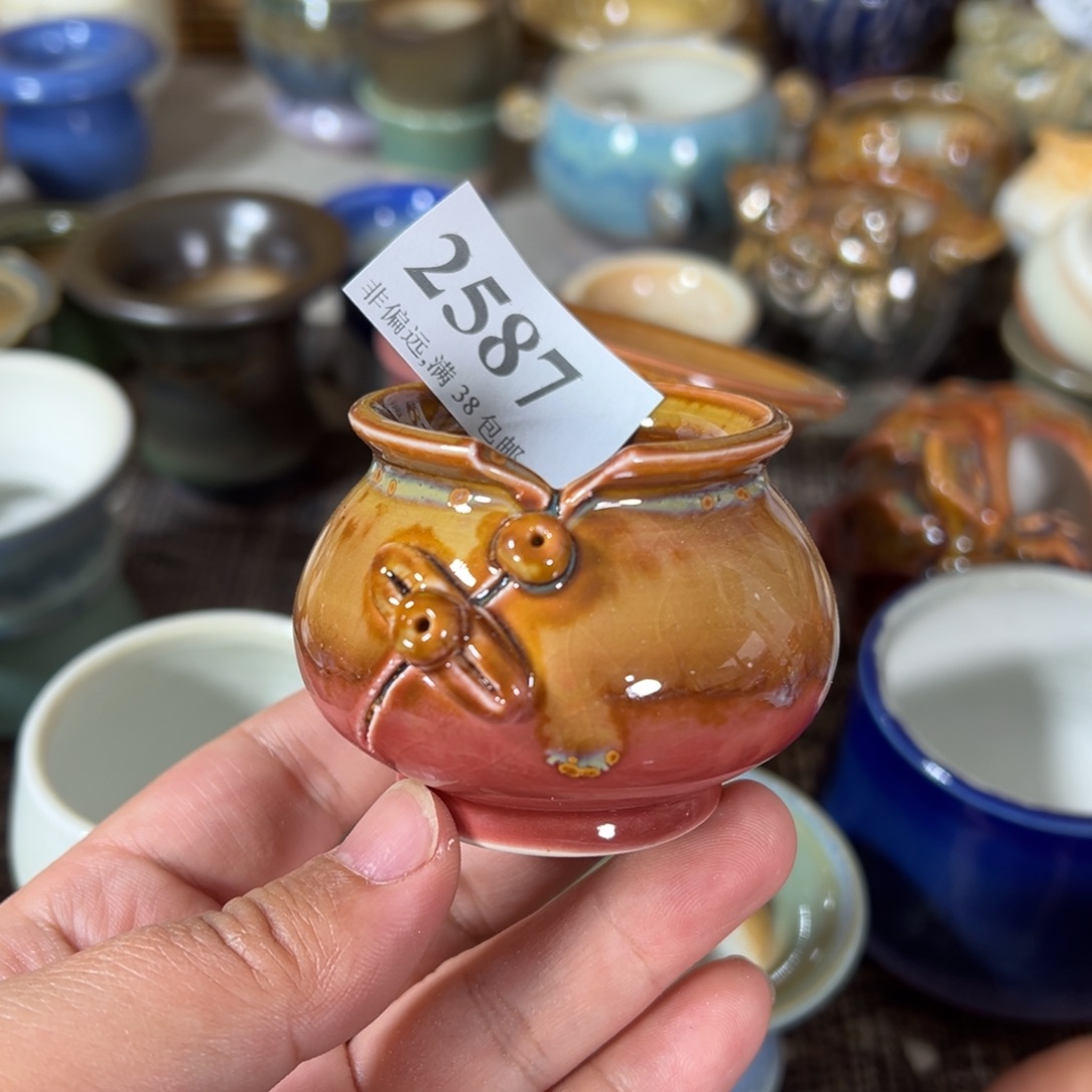 红陶景德镇手工花盆