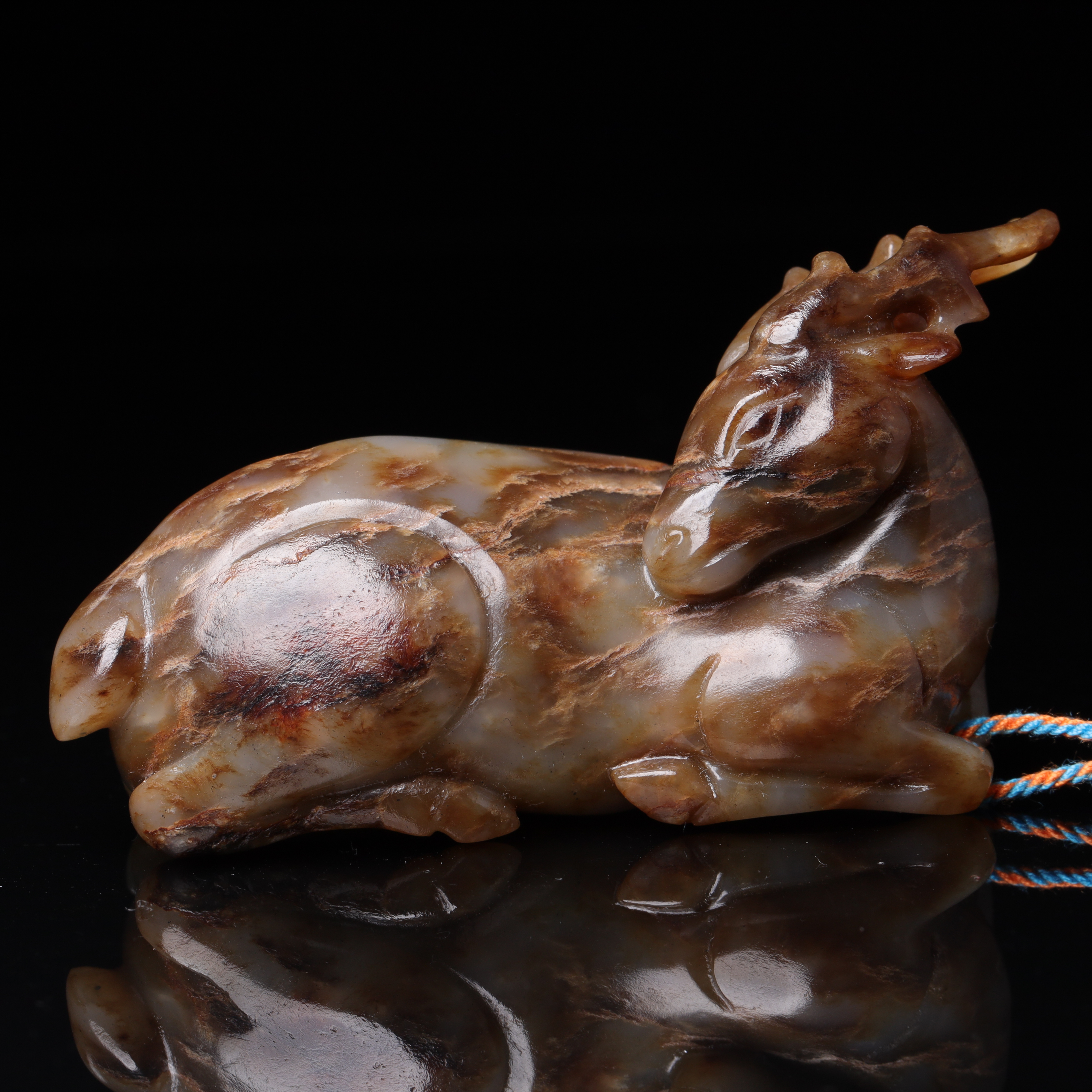 1968明代和田玉天鹿2514