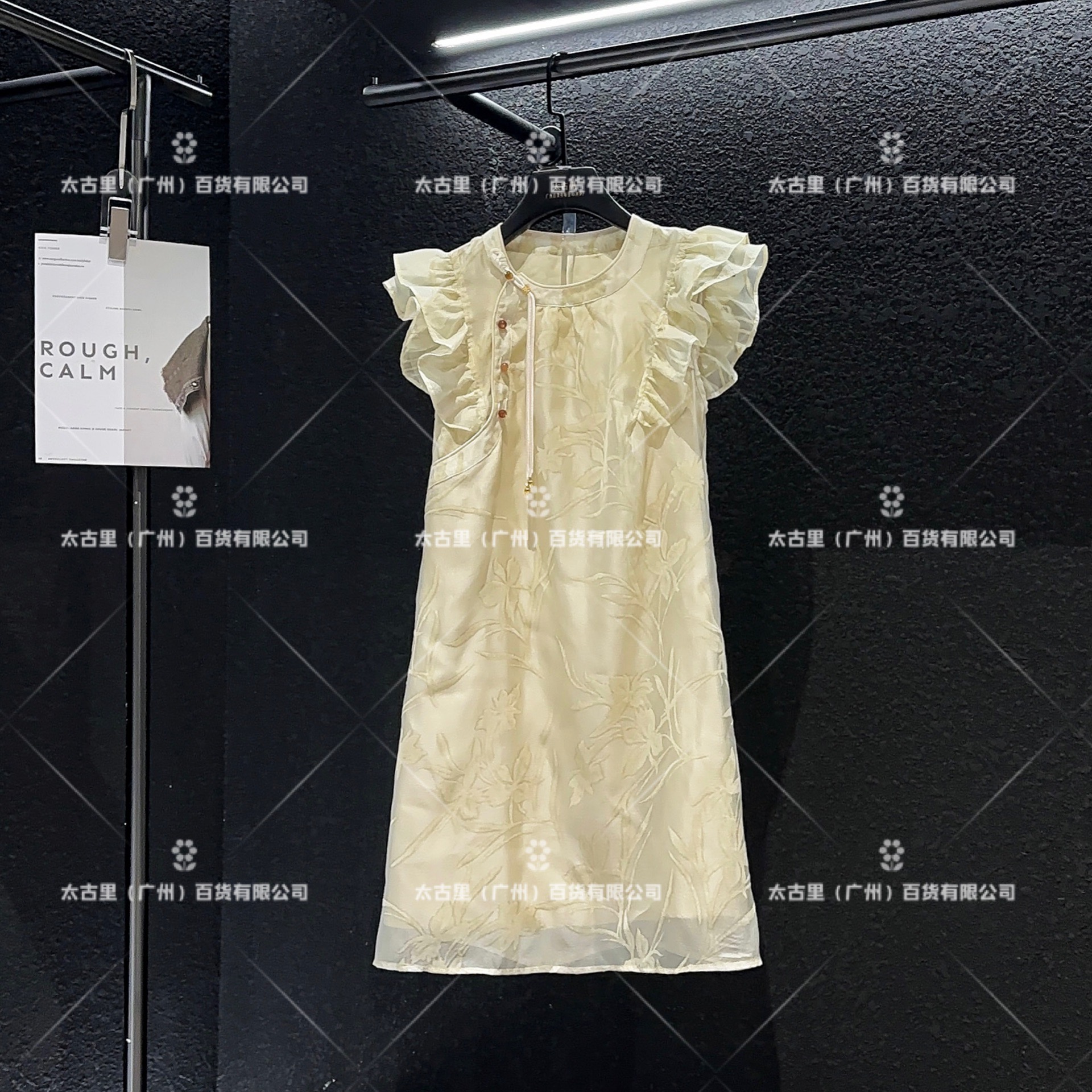 【Linda专属】【65】新中式设计款复古印花泡泡袖显瘦连衣裙JC-A1241