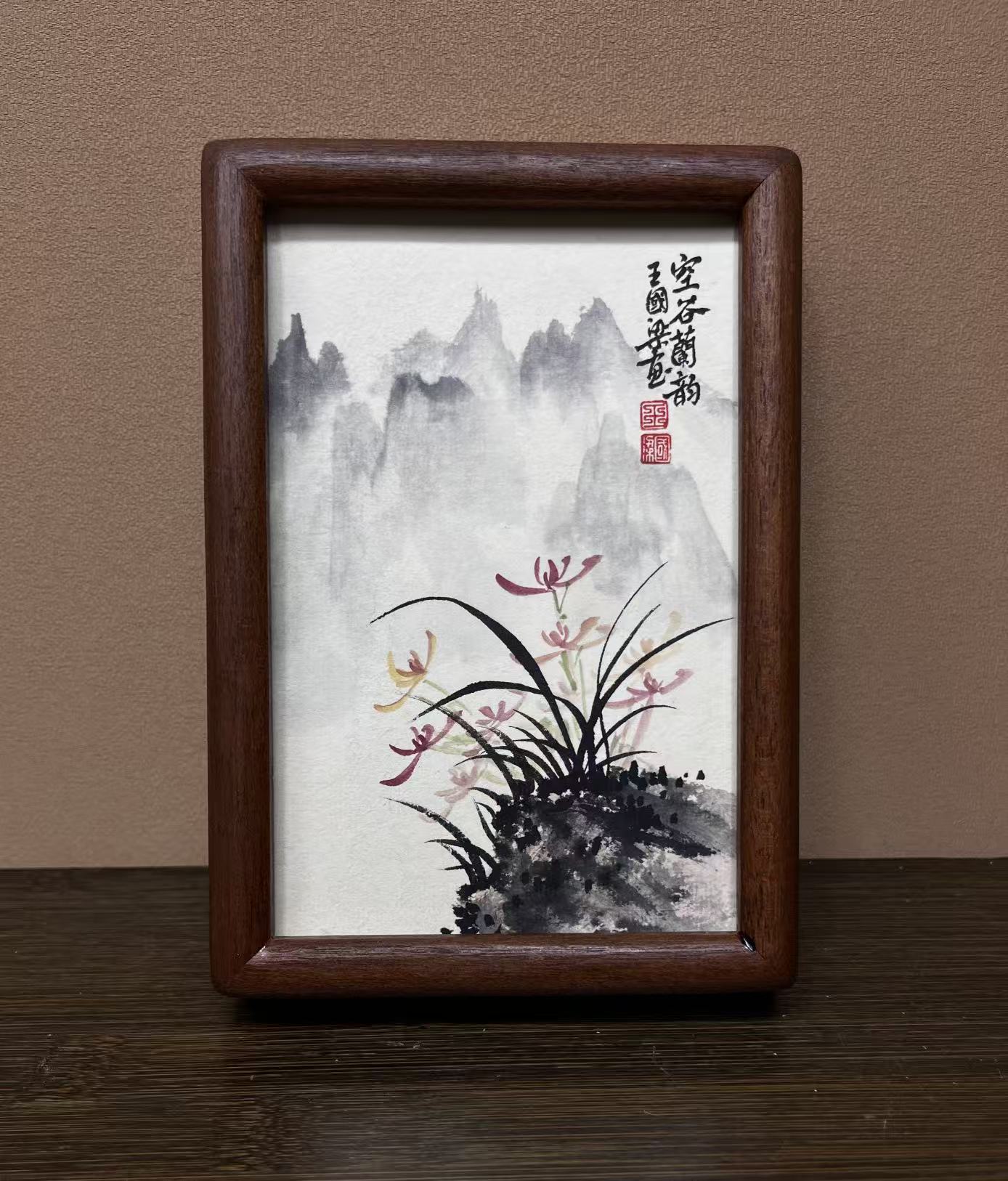 《空谷幽兰》12×17花鸟装饰画