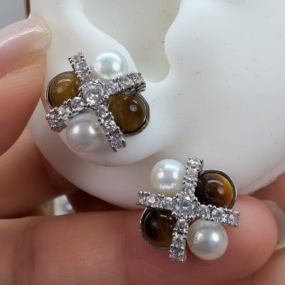 淡水珍珠未镶嵌耳饰32