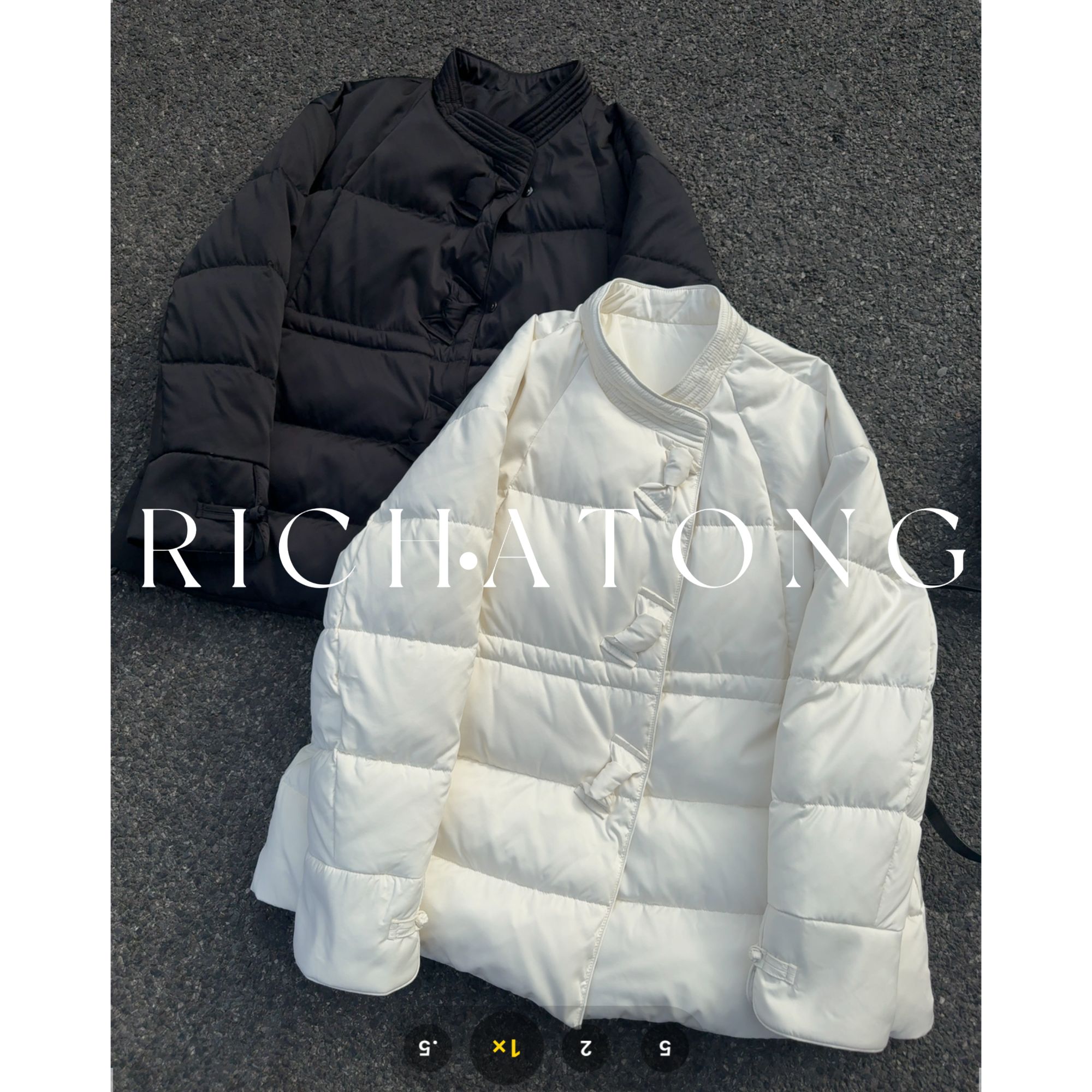 RICH ATONG.-【序雪】-2025立领缎面高级感90白鹅绒服1222-01