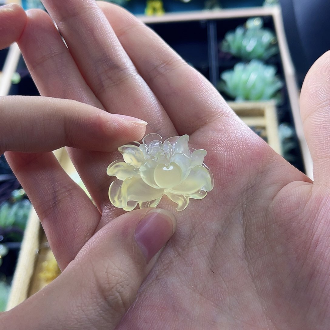 蛇纹石玉颈饰未镶嵌蓝*灵