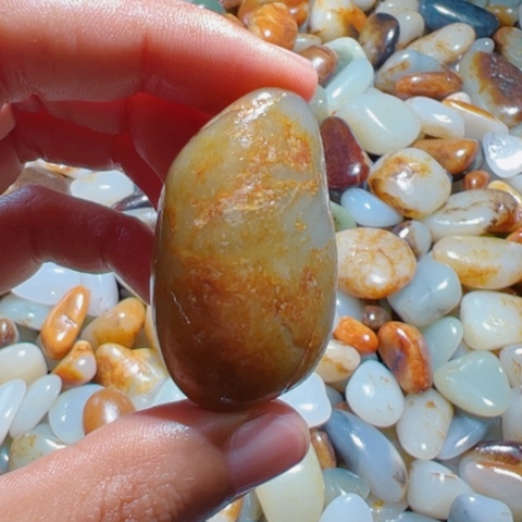 未镶嵌和田玉（糖玉）手链14