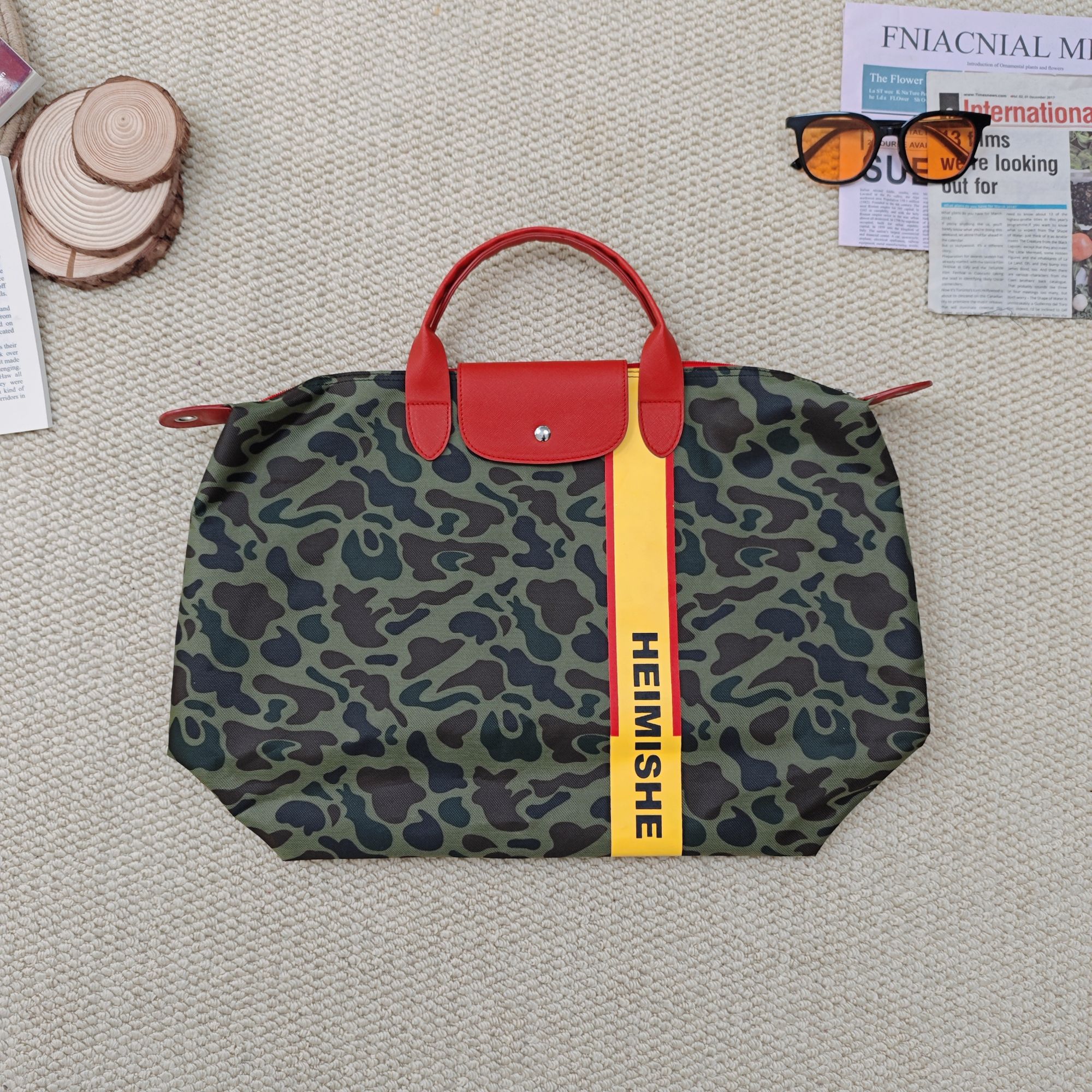 2025春季新款时尚潮休闲扎染迷彩帆布单肩包手提包1569