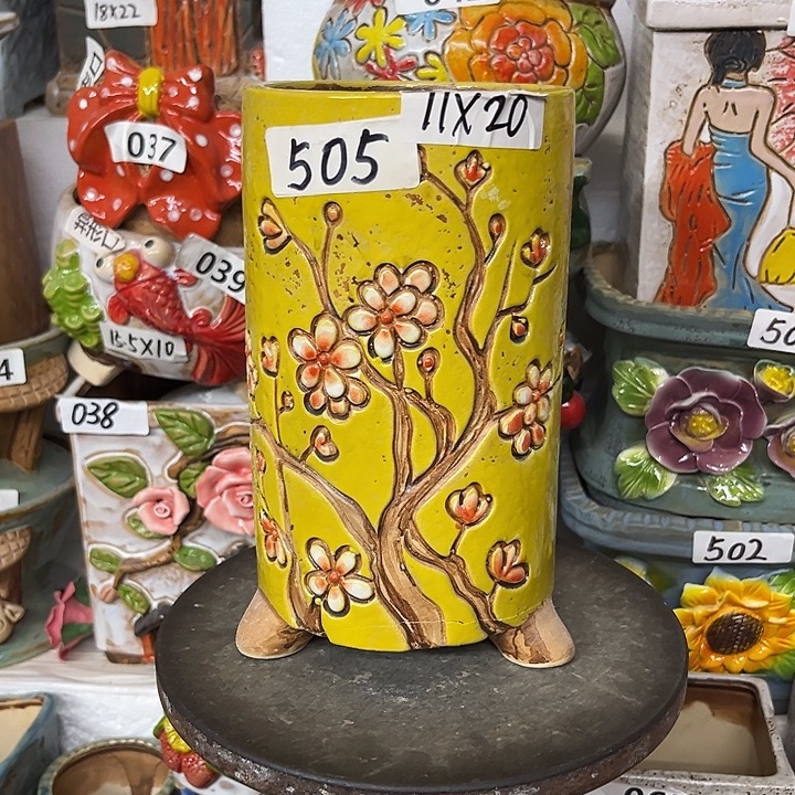 粗陶材质多肉花盆