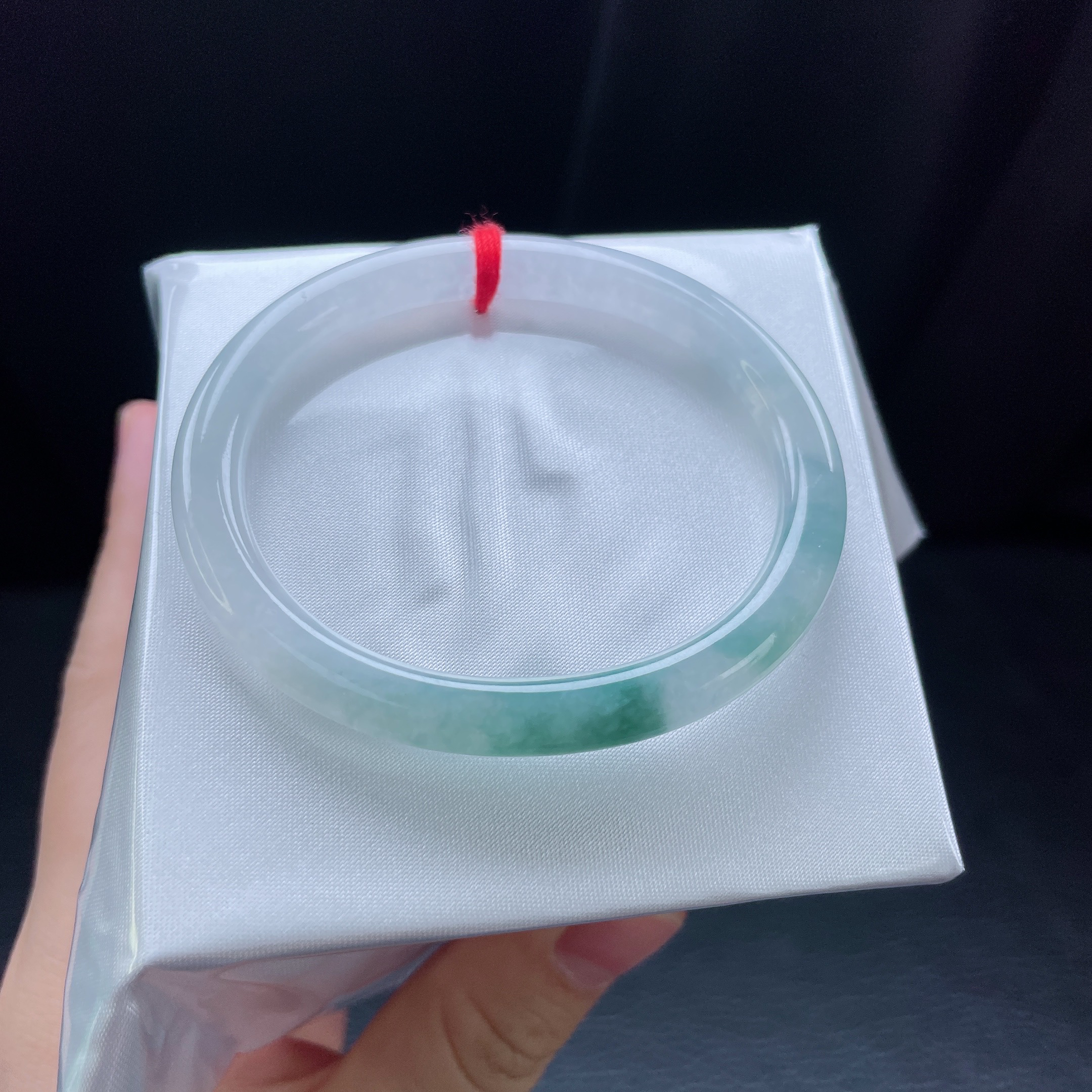 53圈冰种飘花贵妃手镯