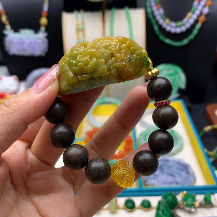 未镶嵌手链翡翠翡翠手牌