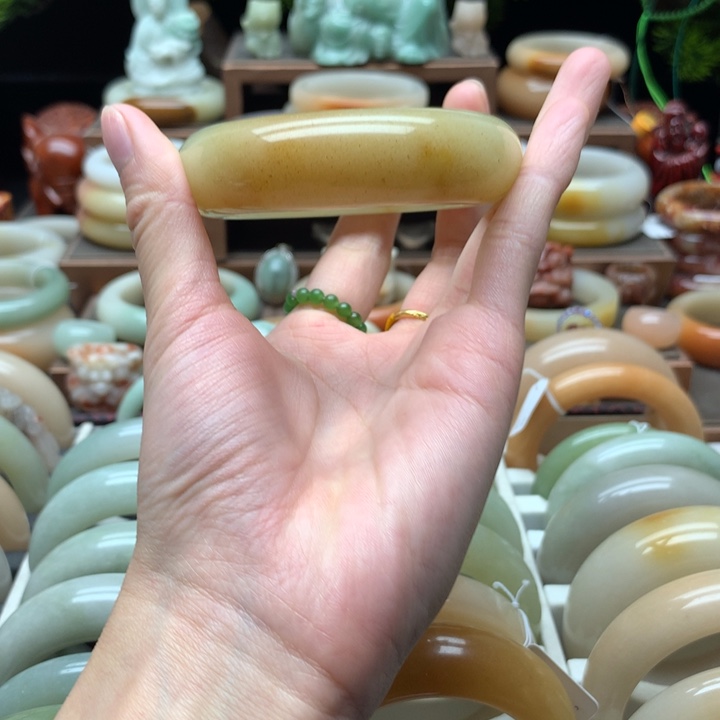 查罗石合金手镯（开口镯）56