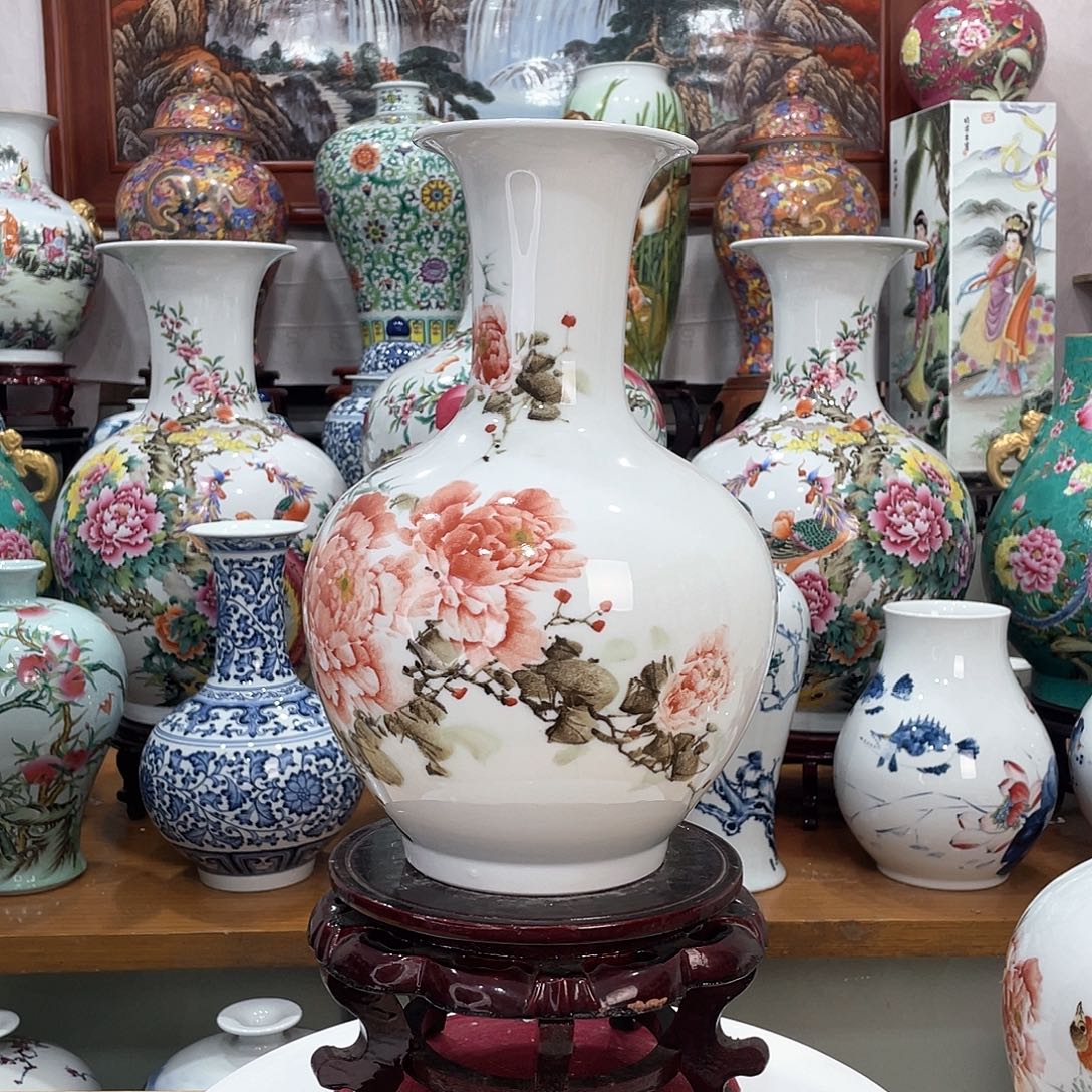 虎***歌摆件陶景德镇的陶瓷