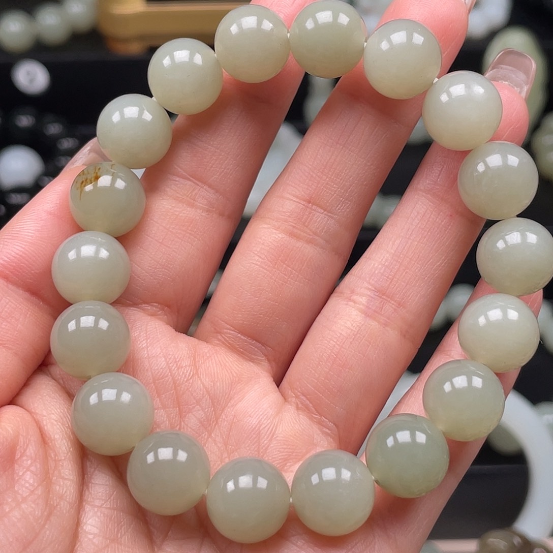 和田玉手串未镶嵌