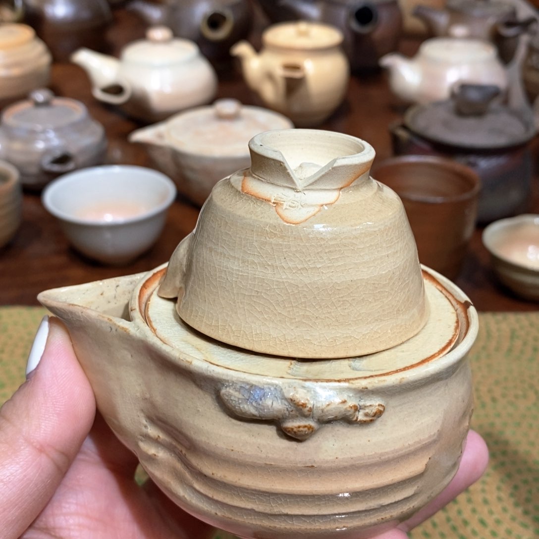柴烧侘寂粗陶茶具