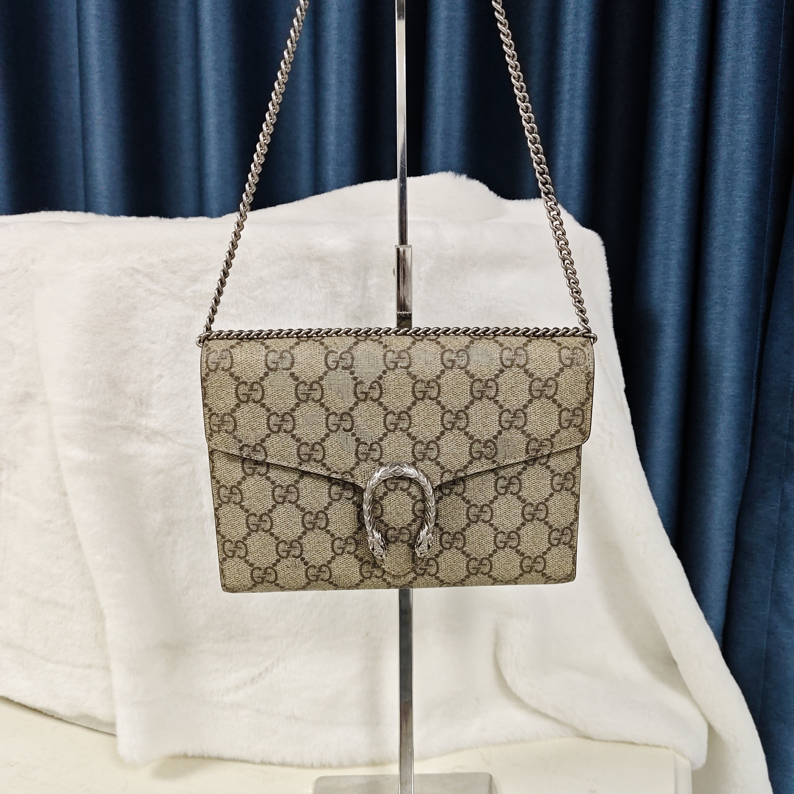 95新 GUCCI/古驰 G专属/古驰酒神woc斜挎包/18010