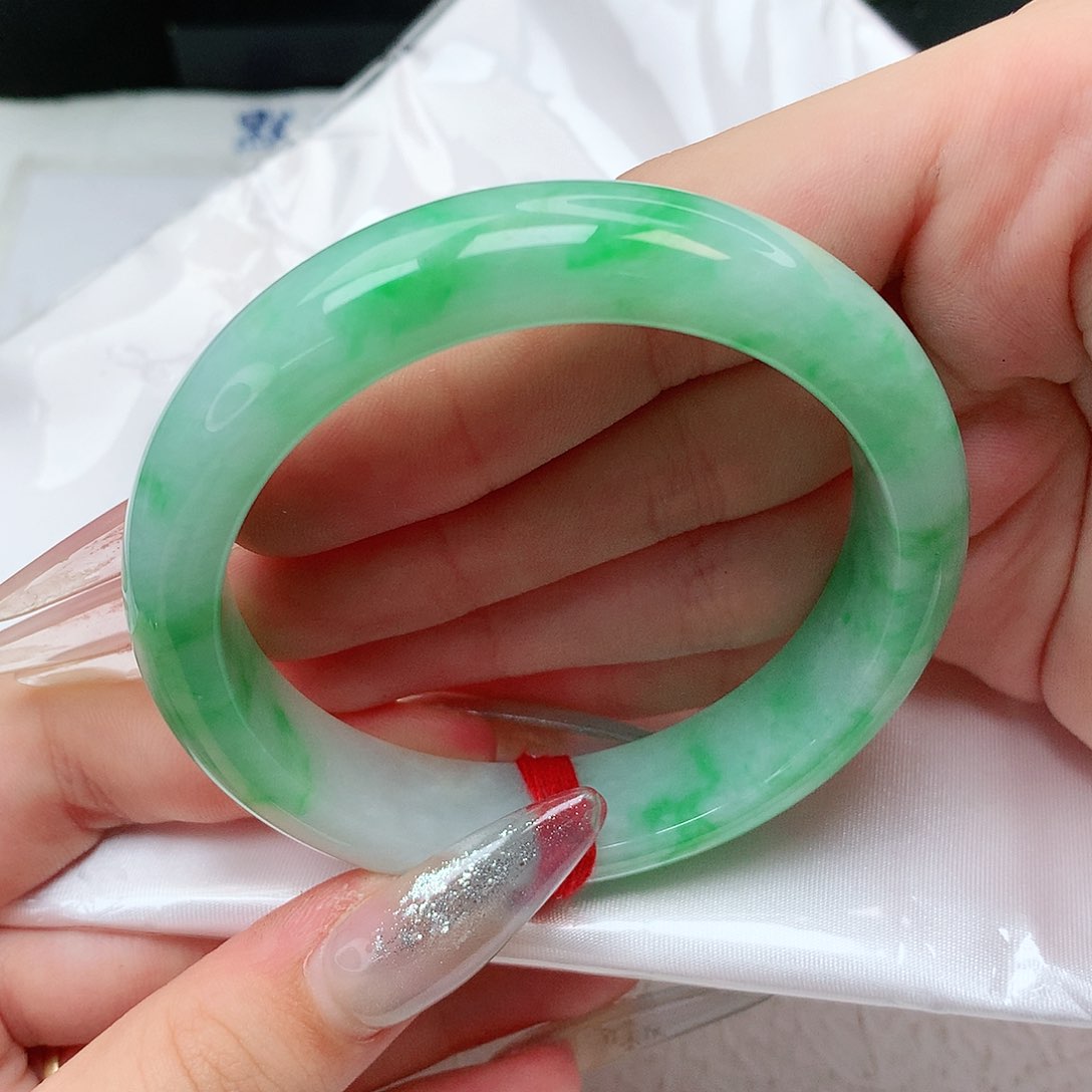 未镶嵌手镯翡翠正圈57