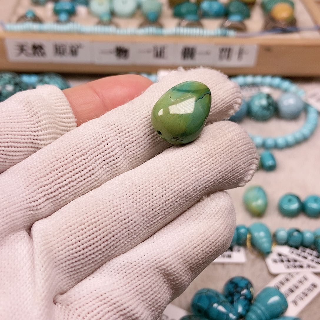 未镶嵌绿松石珠宝半成品