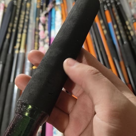 七彩电度抄网杆瑕疵2.1米4号