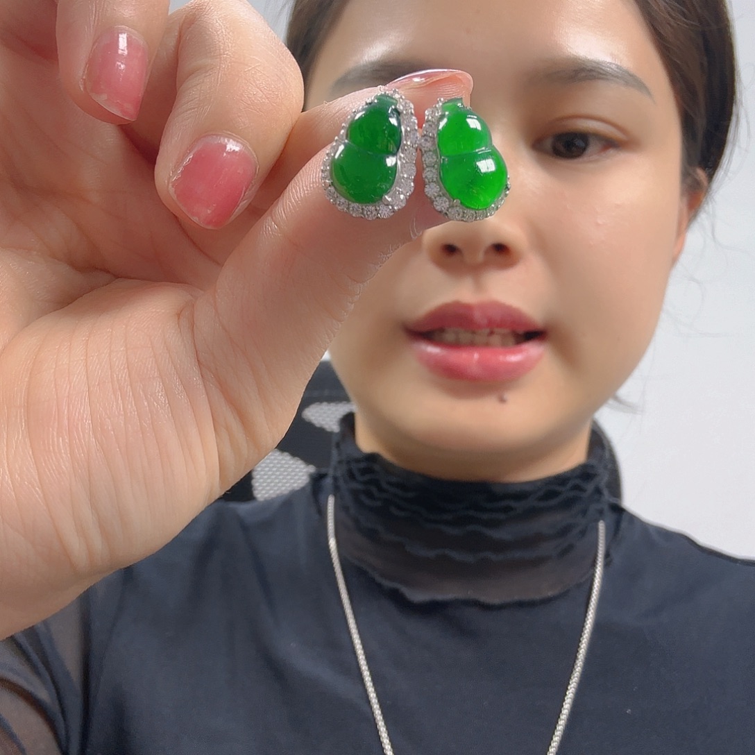 翡翠银S925镶嵌吊坠(不含链)