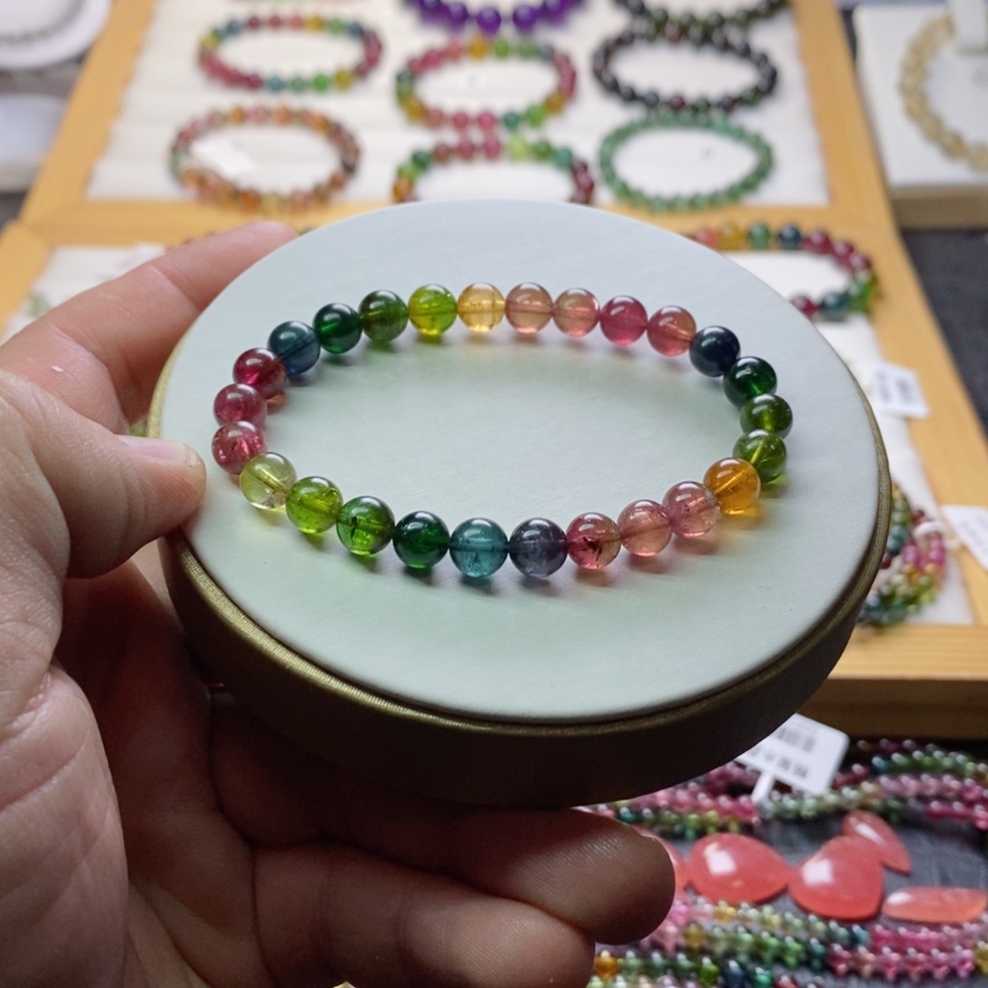 碧玺碧玺手链未镶嵌