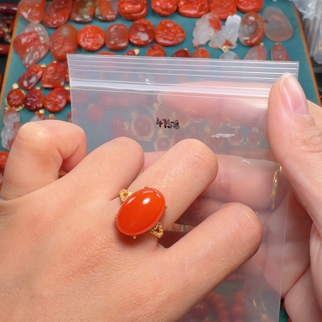 南红玛瑙南红玛瑙银S925镶嵌