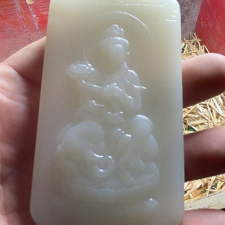 和田玉（糖玉）挂件未镶嵌