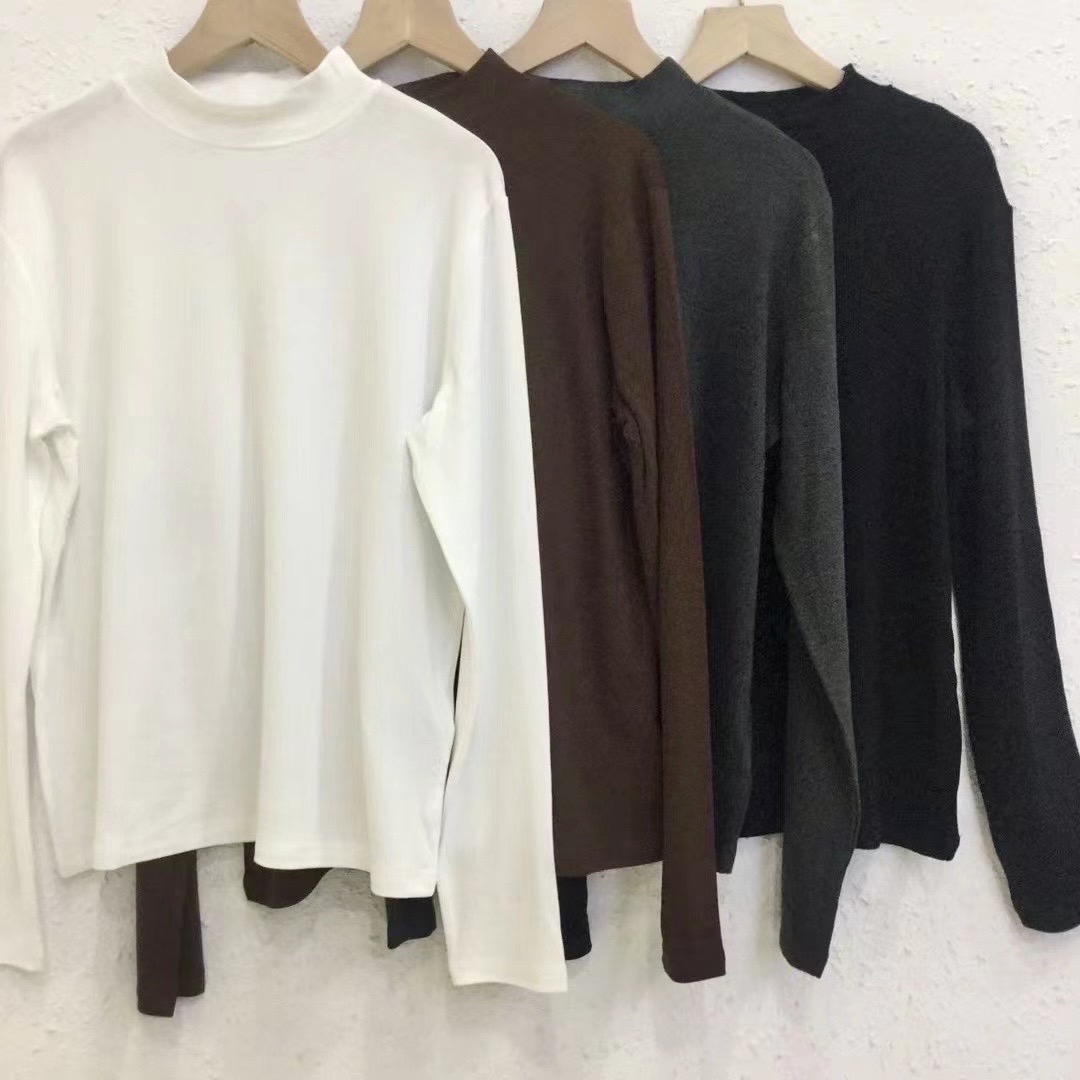  一手高厂货“万能打底”原创女款显瘦秋冬保暖衣内搭半高领