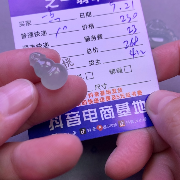 颈饰未镶嵌翡翠一*点